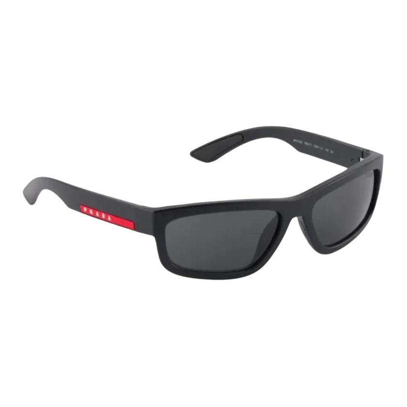 Prada Logo Detail Square Sunglasses Unisex sunglasses Black SPS05Z