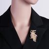 Temperament Full Rhinestone Owl Sitting On Branches Brooch For Women Men Trendy Lovely Flying Bird Owl Animal Pins Jewelry Gifts