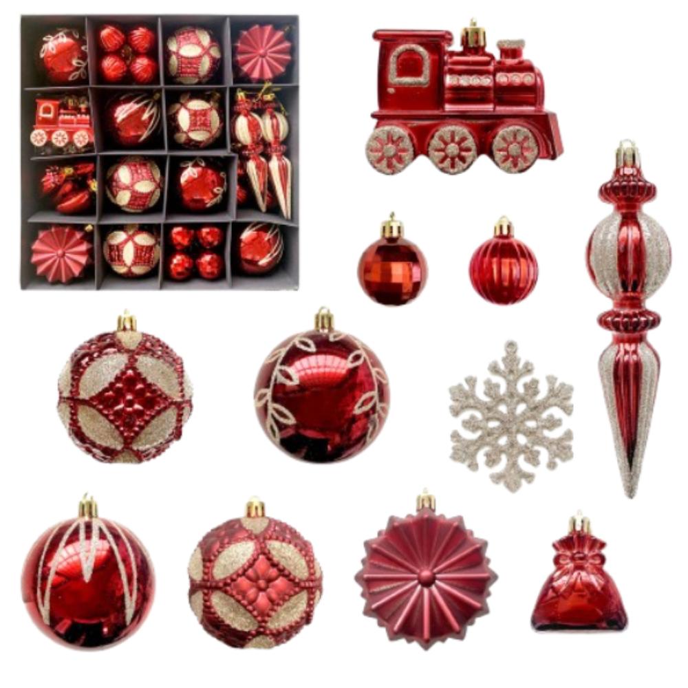 60pcs Reusable Glitter Christmas Balls Pendant Shatterproof Xmas Tree Ornaments  Holiday Festive