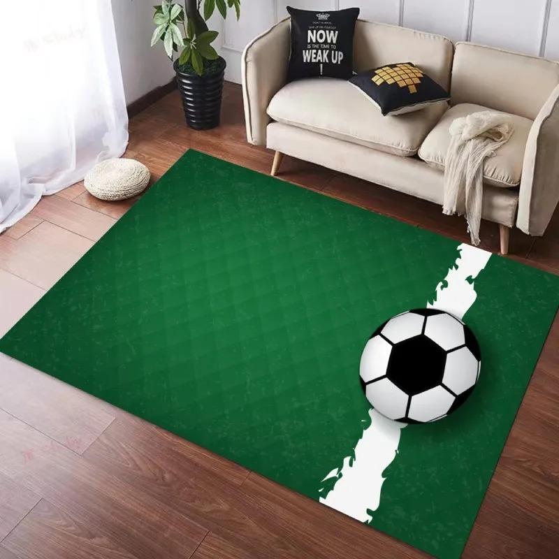 Football Carpet for Living Room Children's Bedroom Playing Soft Mat Non-slip Doormat Children Crawling Pad Home Decor Large Rugs