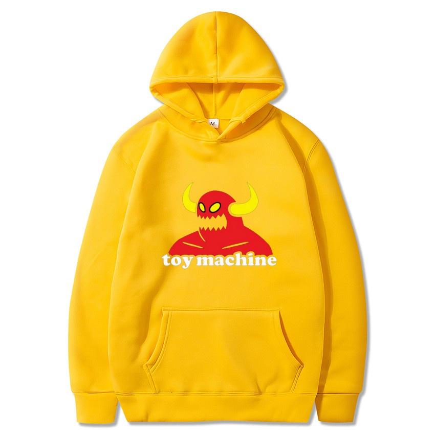 Herbst Winter Toy Machine Kuhkopf Bedruckter Hoodie Täglicher Casual Pullover Klassisches Oberteil Street Fashion Warmer Hoodie Geschenk