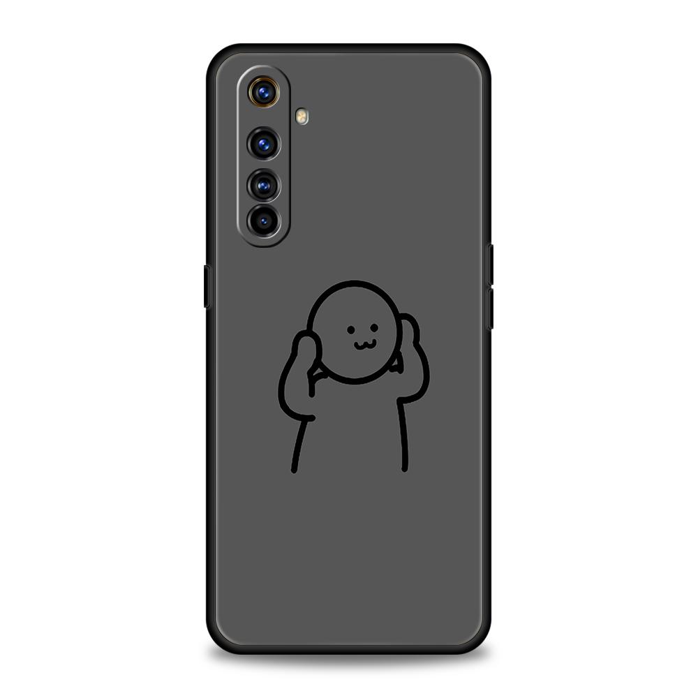 Matchman Cartoon Phone Case for Realme 8 9 10 8i 9i 6 7 GT2 C21 C25 C11 GT Neo 3T Pro Plus 5G Shockproof Silicone Shell Capa Bag