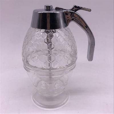 Clear Honey Syrup Dispenser Acrylic Kitchen Holder Pot Container