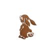 Easter Bunny & Snowflake Metal Garden Silhouette Decoration