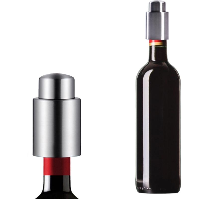 Nerezové zátky na víno Zátky na šampaňské Pohodlný lisovací typ Těsnění na nápoje Uzavírací víčko Vánoční dárek