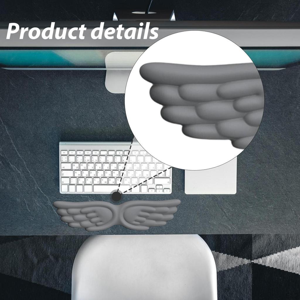 Engelsflügel Tastatur Handgelenk Computer Armlehne AntiRutsch Bequemes Stützkissen Schreibtisch Ellbogenpolster für
