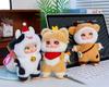 Trendy Enamel Doll Plush Toy Pendant - Cute Cartoon Animal Charm