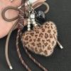 Heart Braided Keychain Bag Charms Purse Handbag Bag Accessories Backpack Pendant Charm Car Keychain Hanging Ornaments