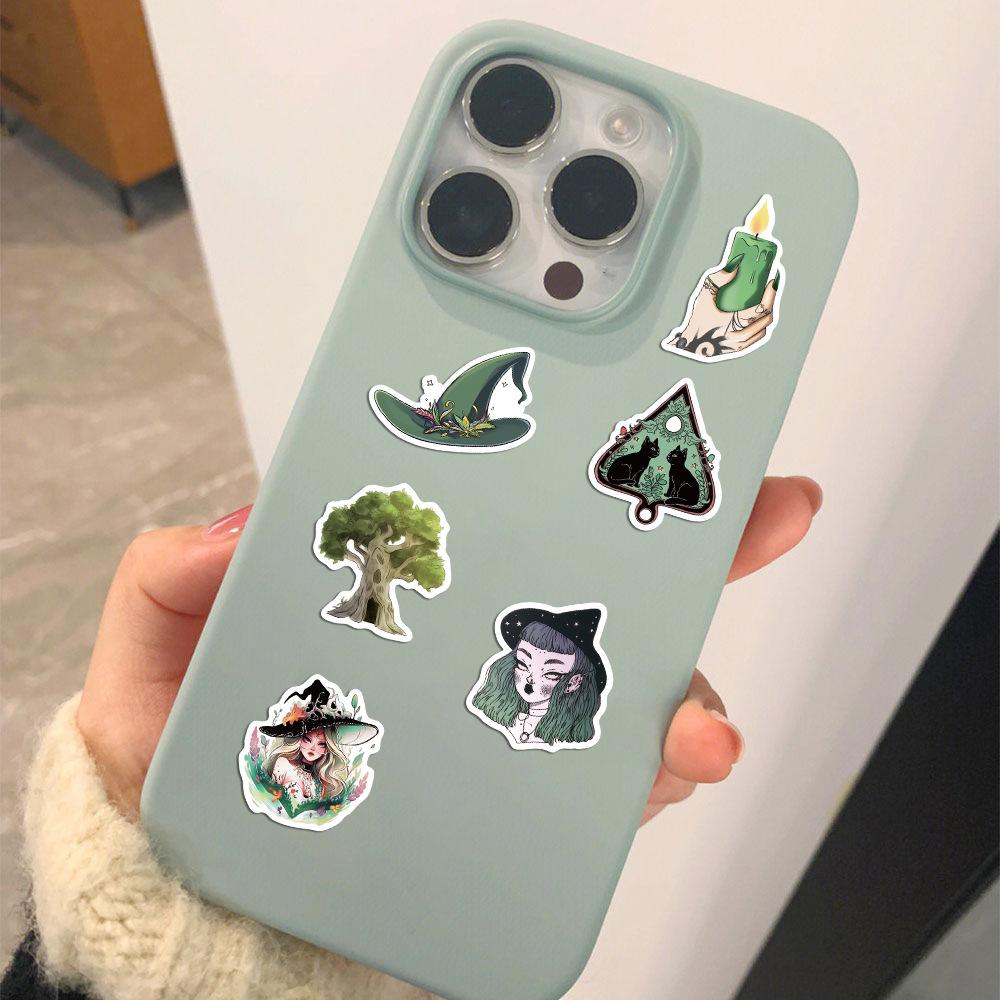 50PCS Kawaii Forest Witch Decoration Scrapbooking PVC Sticker Aesthetic Korean Stationery School Supplies