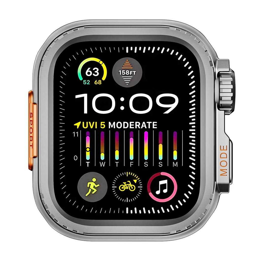 Metal Bumper Case For Apple Watch 49MM 46 45 44mm Protector Frame Cover For iWatch Series 11 10 9 8 7 654SE Change To Ultra 3 49