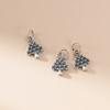 S925 Sterling Silver Vintage Christmas Tree Coin Pendant DIY Bracelet Pendant Handmade Braided Rope Material Accessories