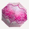1pc Pink floral ornate design Umbrella with Plastic Handle,Compact & Stylish,Suitable for All Seasons YS331089