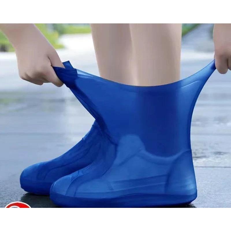Protecție impermeabilă pentru pantofi, Protecție antiderapantă pentru pantofi de ploaie, Latex gros rezistent la uzură pentru exterior, Protecție impermeabilă pentru pantofi atât pentru bărbați, cât și pentru femei