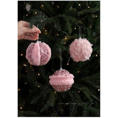 Květinová dekorace Růžová pěna Vánoční ozdoba Měkká pěnová koule