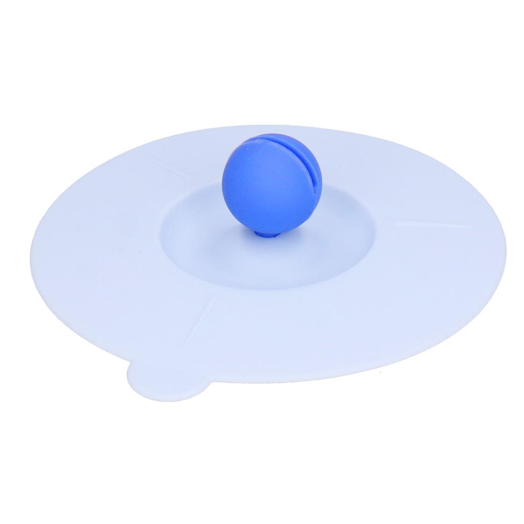 Dustproof Mug Covers Cartoon Silicone Cup Lid for Beverage Cup Sealing AccessoriesLight Blue
