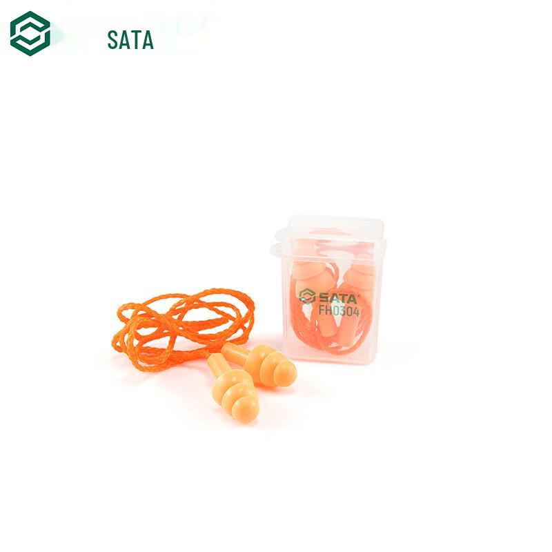 SATA FH0304 Christmas Tree Silicone Earplugs With Cord