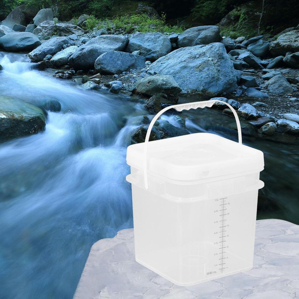 Angelkübel mit Griff und Skala für den praktischen Gebrauch im Freien