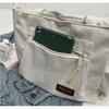 Woman Corduroy Handbag Large Capacity Versatile Shoulder Bag College Student Classroom Classroom Bag Tote Bag Multi Functional Commuting Bag