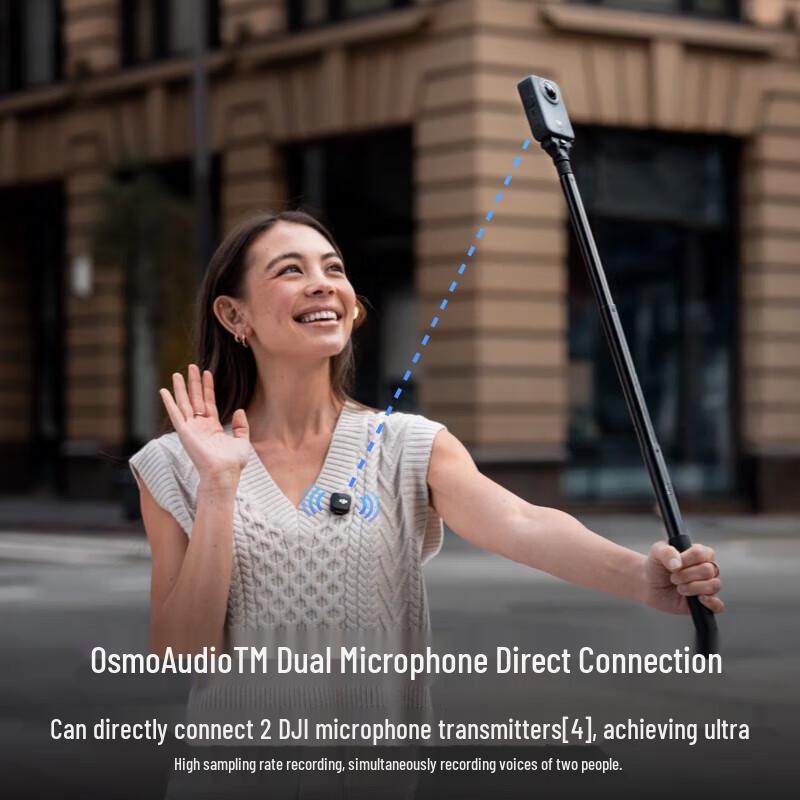 DJI Osmo 360 8K Panoramic Action Camera Cycling Rear View Kit (CN Version)