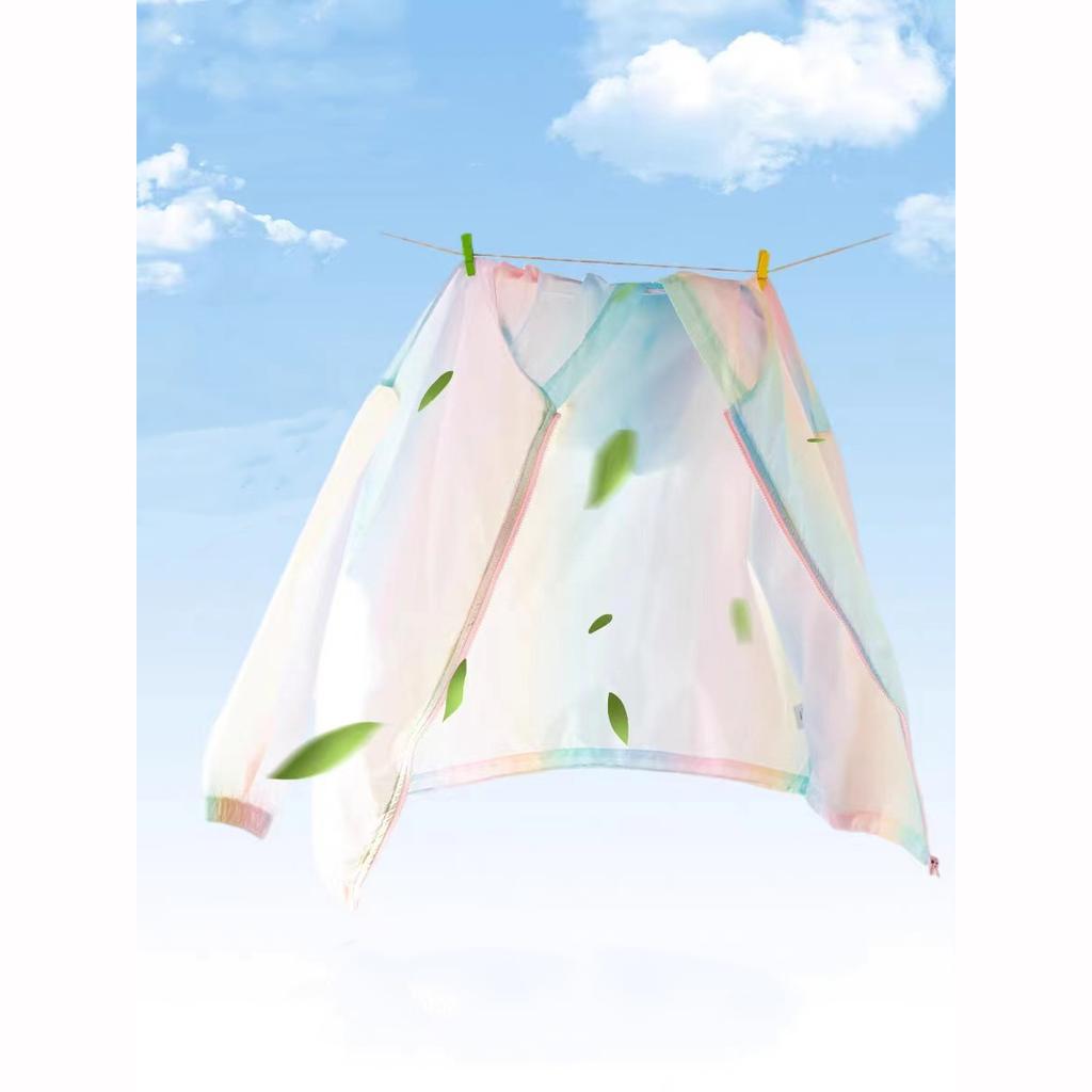 Girls Summer Sun Protection Coat Rainbow Fashion Princess Jacket Outdoor Children