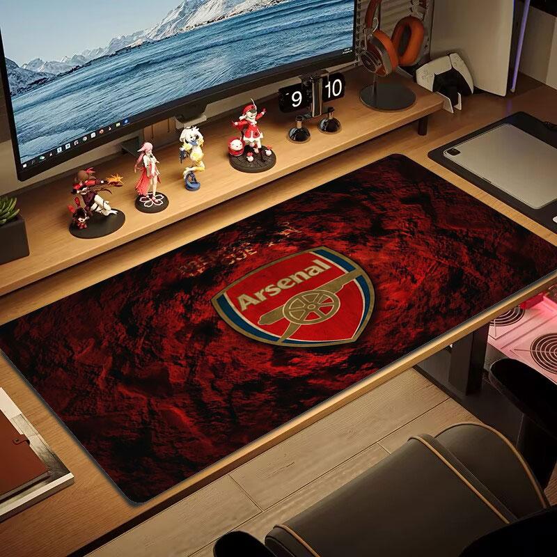 Arsenal F Large Size Mouse Pad Large Gaming Table Cushion Non-slip Laptop Tablet Big Mousepad XXL Mat Mini PC Playmat With Lock edge