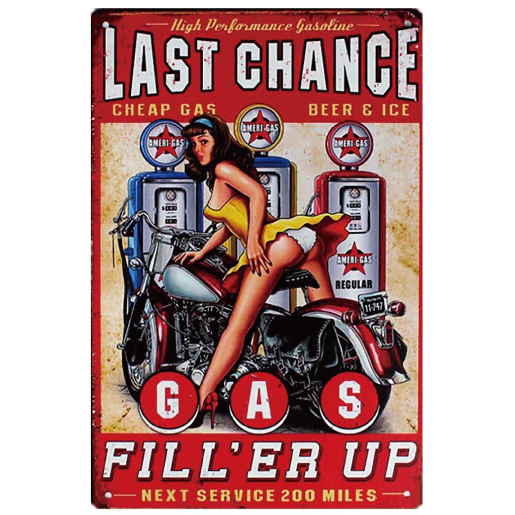 Lanx. Tin Sign Motorcycle 5-Piece Set Metal Plate American Vintage Style Wall Decoration Retro Goods Metal Goods Wall Decoration Antique (Motorcycle)