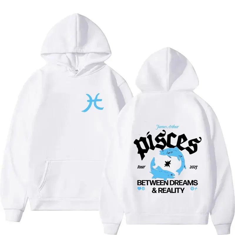 Singer James Arthur The Pisces World Tour High Quality Y2K Hoodie Harajuku Casual Hip Hop Streetwear Sweatshirts