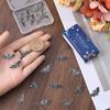 30Pcs Gothic Enamel Bat Halloween Charms, 3 Styles Alloy Vampire Pendants DIY Jewelry Making Supplies For Earrings Necklaces Bracelets