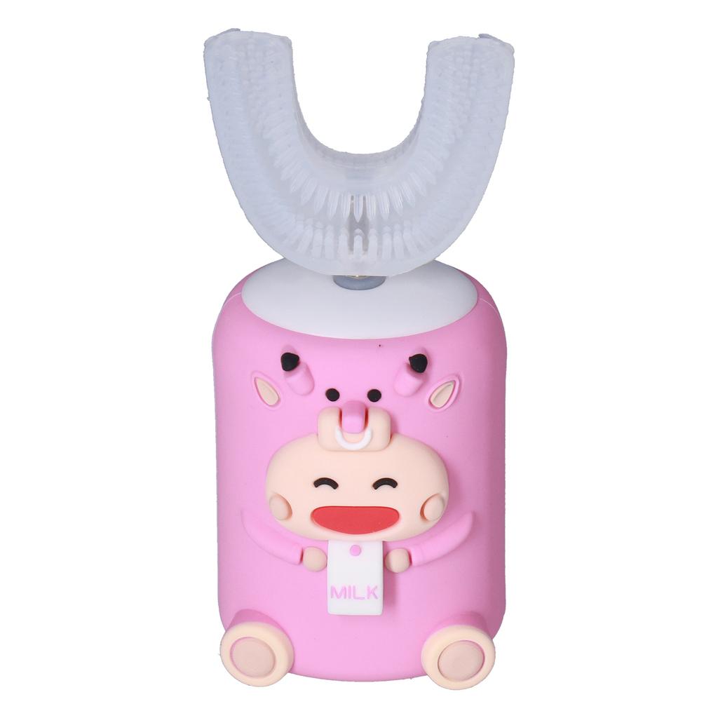Automatic Toothbrush Vibration U Shaped Waterproof Battery Rechargeable Cute Electronic Tooth Brush for Children