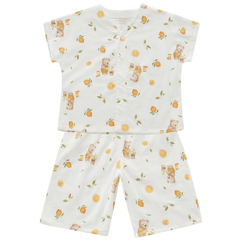 Labi Kids  Summer Gauze Short Sleeve Capri Loungewear Set 100
