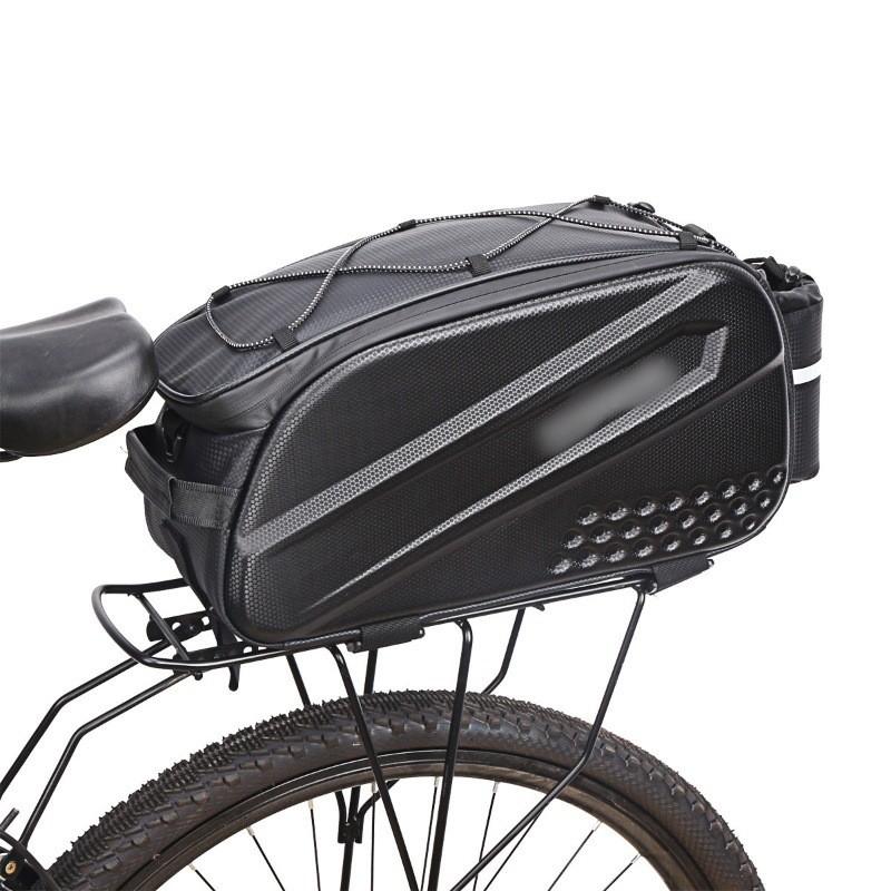 Bicycle Rear Rack Bag With Hard Shell Pvc For Mountain Cycling Storage Solution