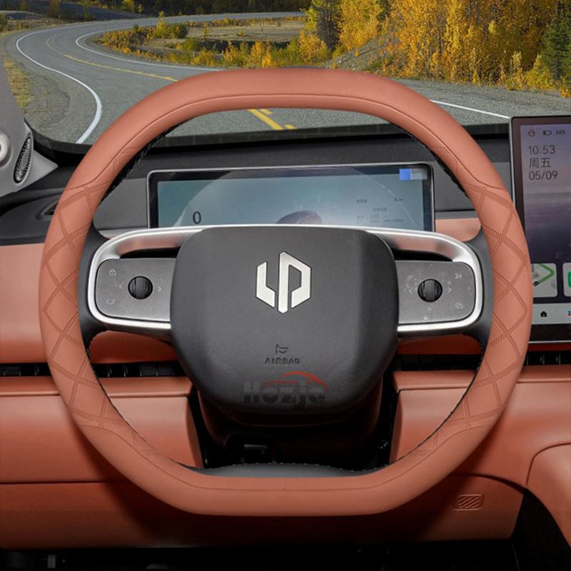 Kožený potah na volant do auta pro Leapmotor T03 B10 C10 2025 2026 Příslušenství