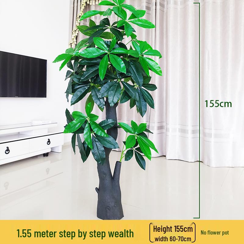 Large Potted Money Tree: Artificial Bonsai for Indoor Decoration
