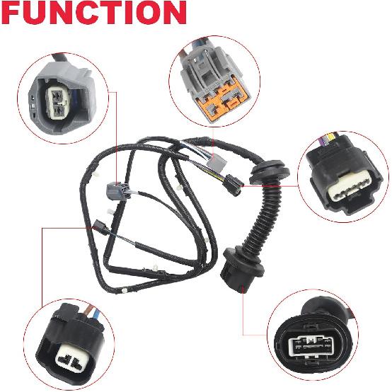 Driver Side LH Rear Door Jumper Wire Harness Assembly Fits For 2009-2014 Ford F150 Crew Cab Replaces# 9L3Z-14631-CAA