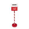 Christmas Mailbox Freestanding with Post Indoor Holiday Decor for Entryway