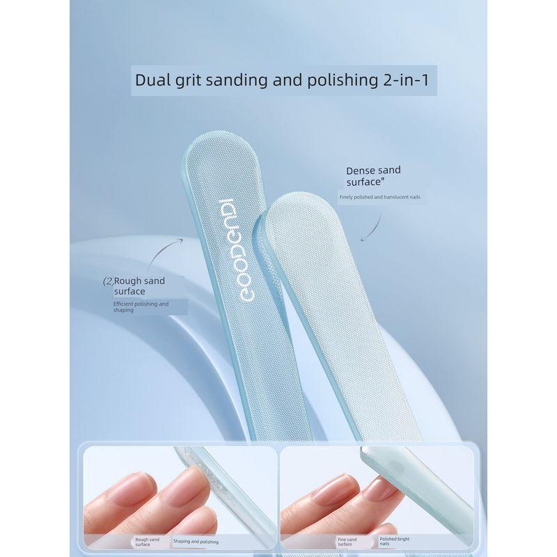 Gudi Double-Headed Nano Glass Nail File Polishing Tool, Specialized Nail Care Strip, Advanced Nail Art Tool