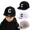 Kids Snapback Cap Embroidered Letter Flat Brim Baseball Hat for Children Boy Girl Solid Color Summer Sun Hats