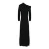 Long Sleeve Off The Shoulder Gown Black