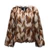 New Fox Fur Imitation Fur Coat Short Women's Clothing, Slim Raccoon Fur Coat Large Size