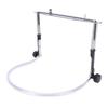 Harmonica Holder Adjustable Alloy Steel Professional Harmonica Neck Holder for 10 Hole 24 Hole Harmonicas Silver with