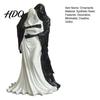 Synthetic Resin Ornaments Gothic Hugging Reaper Figurine Black And White Skeleton Niche Atmosphere Decorations Statue for Bookshelves Desktop Retro