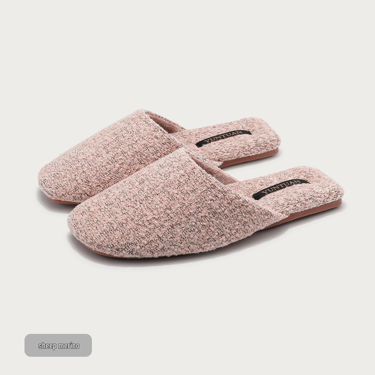 

Cloud Group Gentle Micro-Velvet Couple Cotton Slippers with Anti-Slip Sole for Men and Women Size 40/41 (Fits 39-40)