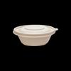 Disposable Degradable Corn Starch Round Food Container with Lid
