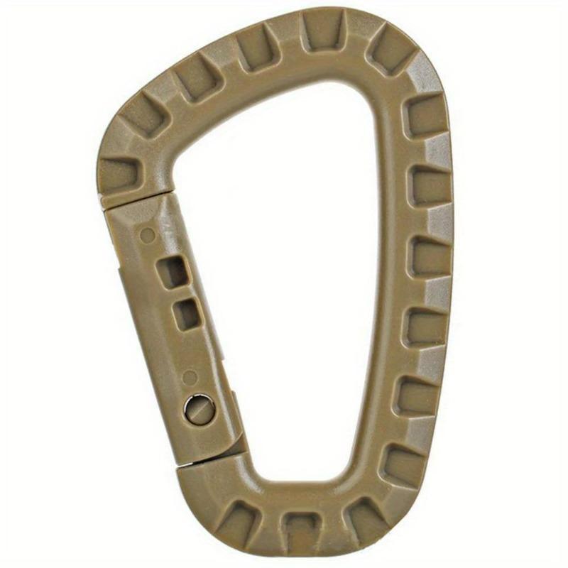 1Pc Durable Backpack Buckles, Carabiner Plastic Hooks, D Shape EDC Gear for Outdoor Camping