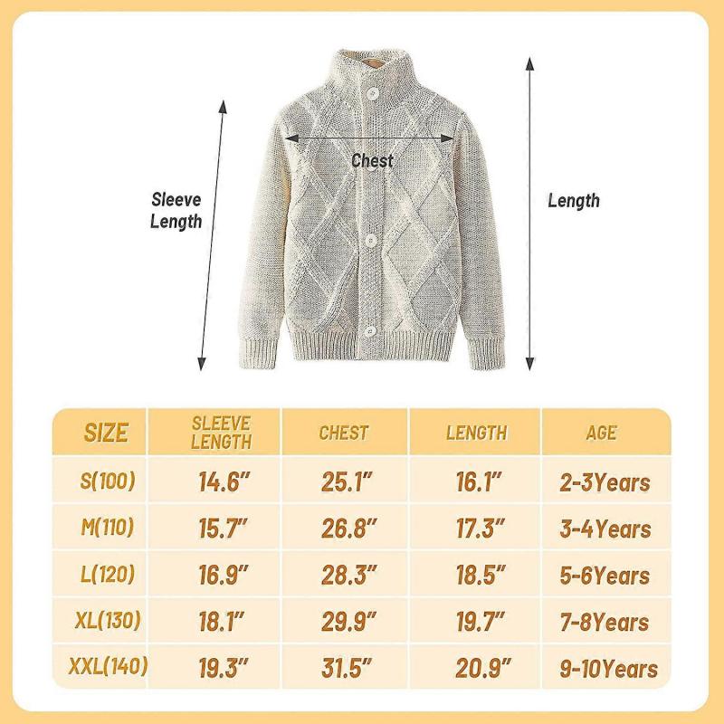 Baby Strickpullover Mädchen Weiche Outfits Kleinkind Strickpullover Junge Winter Strickjacke Kind Langarm für Säugling, Größe:S