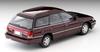 Tomica Limited Vintage Neo scale model of the Subaru Legacy Touring Wagon GT in dark red 1/64 (TLV-N201a) (finished product)