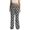 Vans Benton Checker Easy Pant Loose Fit Wide Leg Elastic Waist Long Pants Women Pants Black VN000GA51KP