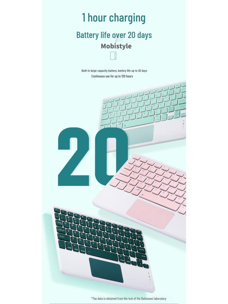 Redmi Pad Pro 12,1" Tablet-Hülle mit Bluetooth-Tastatur & Stifthalter für Xiaomi Poco