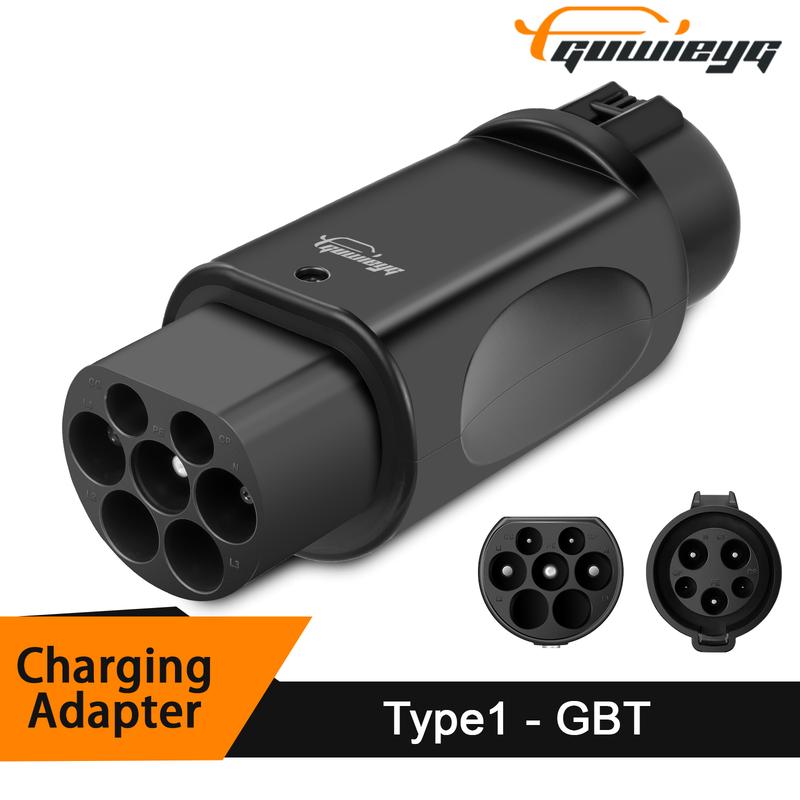 GUWIEYG EV Charger Adapter Type1 to GBT Adapter 32A SAE J1772 to GBT EV Charger Adapter for GBT EVs Fit J1772 Charger Type1 to GBT