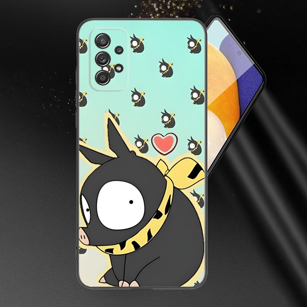 Anime R-RANMA 1 2 Phone Case For Samsung Galaxy A13,A21s,A22,A31,A32,A52,A53,A71,A80,A91 Soft Black Phone Cover